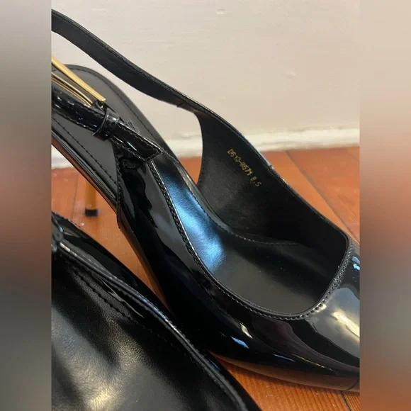 Saint Laurent Dupes - Jewel Patent Leather Kitten Heels - Picture 2 of 4